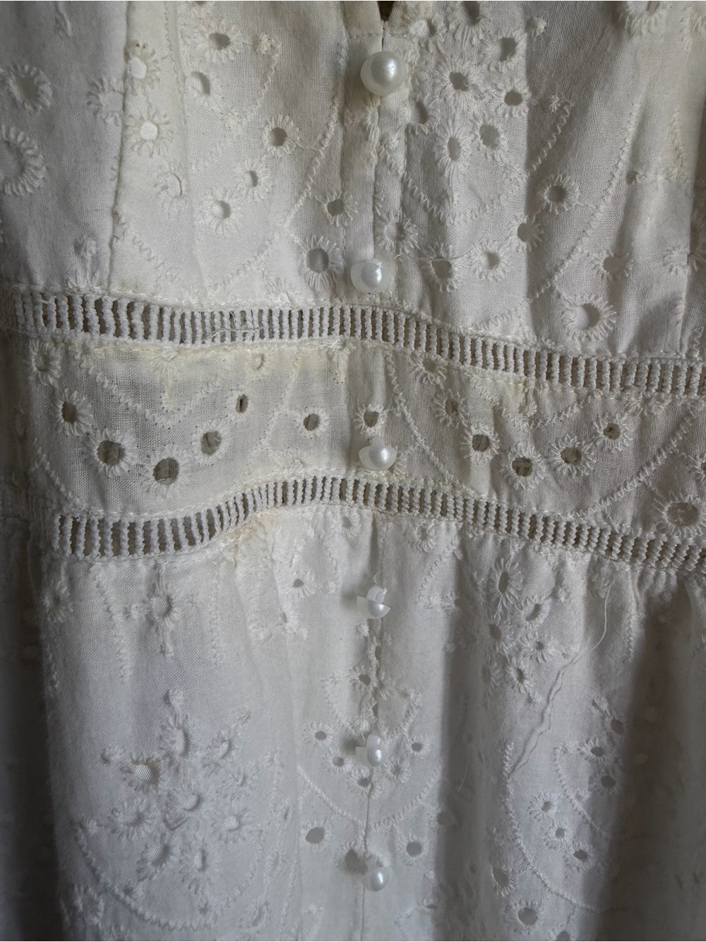 Simplee Apparel White Eyelet V-Neck Midi Dress - Picture 6 of 6